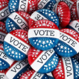 Vote buttons stack with red and blue colors