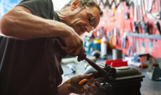 Car Mechanic Working