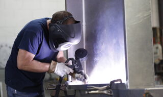 person at work