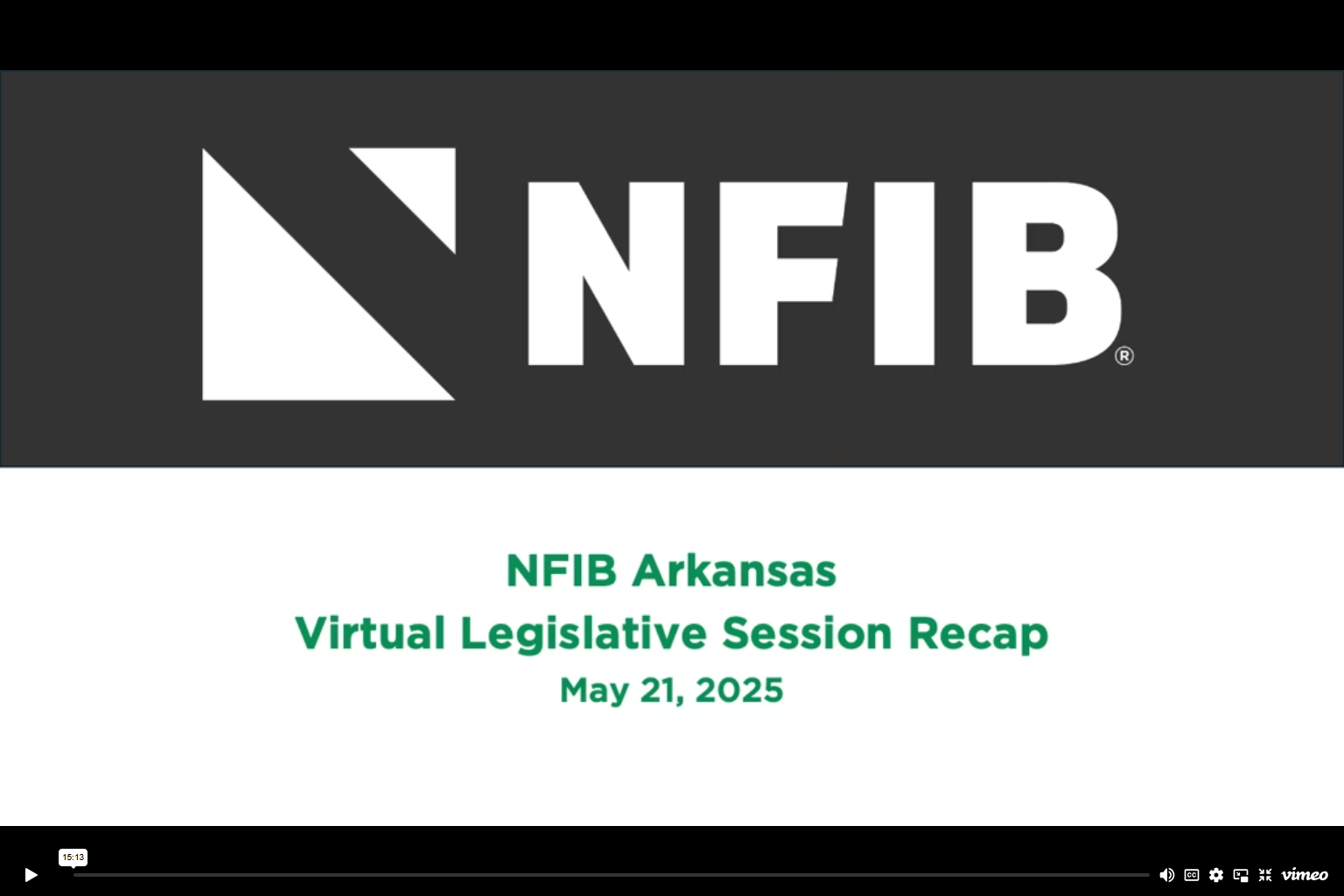WATCH: What Happened During the 2025 Arkansas Legislative Session - NFIB
