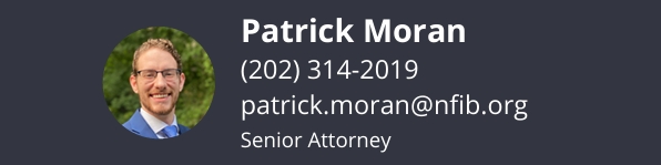 Contact Patrick Moran - NFIB Contact Patrick Moran