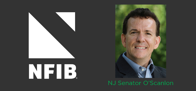NJ OScanlon Virtual Event eNews image May 2026 - NFIB NFIB logo on the left and a headshot of New Jersey State Senator O'Scanlon on the right, with the caption 'NJ Senator O'Scanlon'